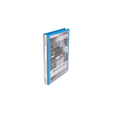 Deluxe Round Ring View Binder, 1 / 2" Capacity, Light Blue