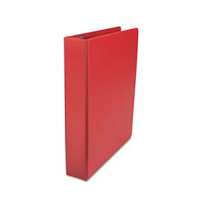 D-Ring Binder, 1-1 / 2" Capacity, 8-1 / 2 x 11, Red