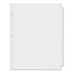 Economy Tab Dividers, 5-Tab, Letter, White, 36 Sets / Box