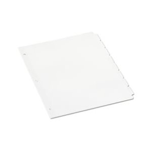 Economy Tab Dividers, 8-Tab, Letter, White, 24 Sets / Box