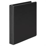 Economy Round Ring View Binder, 1" Capacity, Black