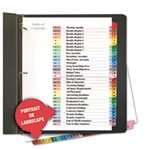 Table of Contents Dividers, Assorted Color 31-Tab, 1-31, Letter, White, 31 / Set