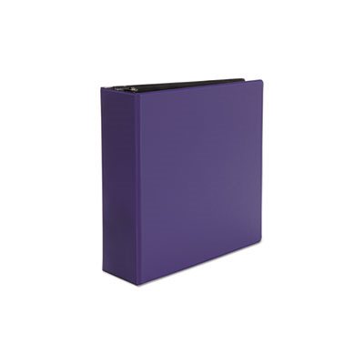 Economy Non-View Round Ring Binder, 3" Capacity, Royal Blue