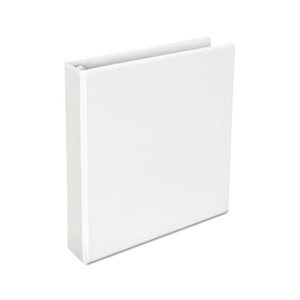 Push-Open Deluxe Plus D-Ring View Binder, 1-1 / 2" Capacity, 8-1 / 2 x 11, White