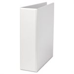 Push-Open Deluxe Plus D-Ring View Binder, 3" Capacity, 8-1 / 2 x 11, White