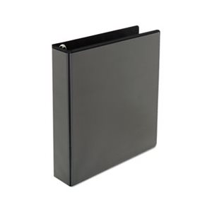 Comfort Grip Round Ring View Binder, 1-1 / 2" Capacity, 8-1 / 2 x 11, Black