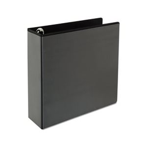 Comfort Grip Round Ring View Binder, 3" Capacity, 8-1 / 2 x 11, Black