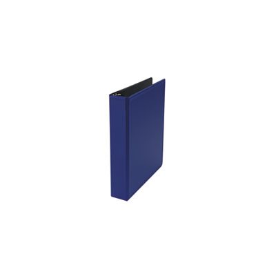 Economy Non-View Round Ring Binder With Label Holder, 1-1 / 2" Cap, Royal Blue