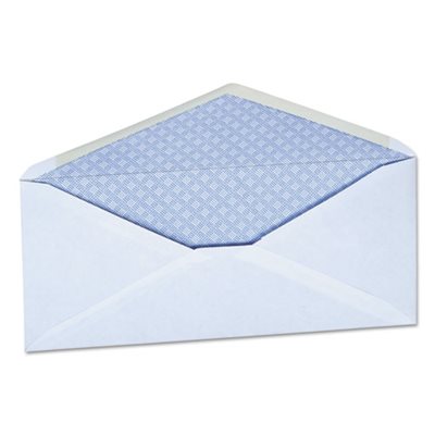 Security Tinted Business Envelope, #10, 4 1 / 8 x 9 1 / 2, White, 500 / Box