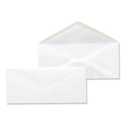 Business Envelope, #10, 4 1 / 8 x 9 1 / 2, White, 500 / Box