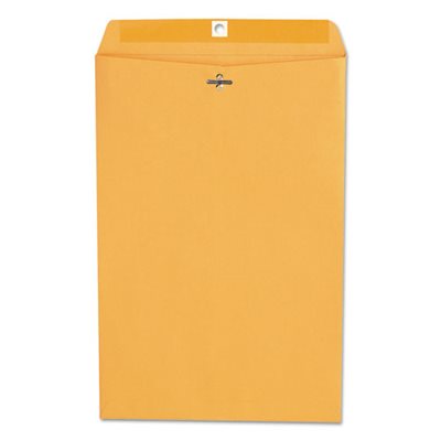 Kraft Clasp Envelope, Center Seam, 28lb, 10 x 15, Brown Kraft, 100 / Box