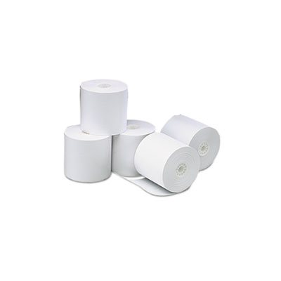 Single-Ply Thermal Paper Rolls, 3 1 / 8" x 273 ft, White, 50 / Carton