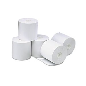 Single-Ply Thermal Paper Rolls, 3 1 / 8" x 273 ft, White, 50 / Carton