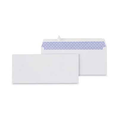 Peel Seal Strip Security Envelope, #10, 4 1 / 8 x 9 1 / 2, White, 100 / Box