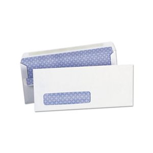 Self-Seal Security Envelope, Window, #10, 4 1 / 8 x 9 1 / 2, White, 500 / Box