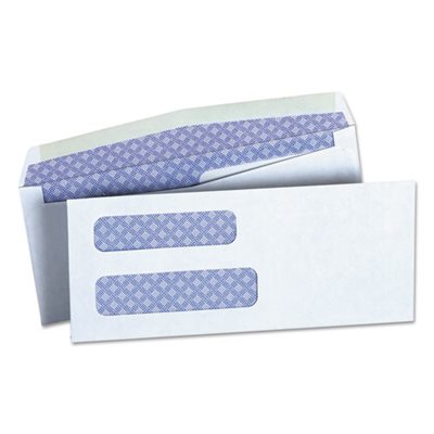 ENVELOPES, DOUBLE WINDOW CHECK #8  WHITE BX / 500