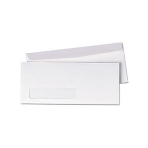 Window Business Envelope, Side, #10, 4 1 / 8 x 9 1 / 2, White, 500 / Box