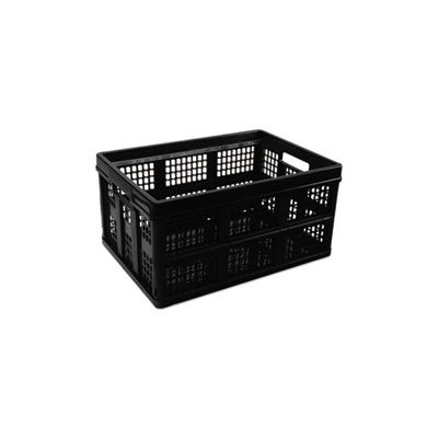 Filing / Storage Tote Storage Box, Plastic, 20-1 / 8 x 14-5 / 8 x 10-3 / 4, Black