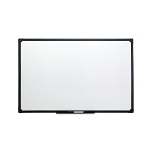 Dry Erase Board, Melamine, 48 x 36, Black Frame