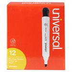 Dry Erase Marker, Chisel Tip, Black, Dozen