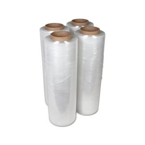 Handwrap Stretch Film, 18" x 2000ft Roll, 15mic (60-Gauge), 4 / Carton