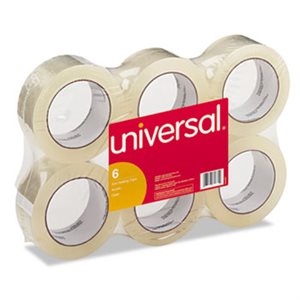 General-Purpose Box Sealing Tape, 48mm x 100m, 3" Core, Clear, 6 / Pack