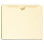 Manila File Jackets with Reinforced Tabs, One Inch Expansion, Letter, 50 / Box