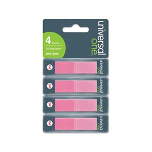 Pop-Up Page Flags, 1 / 2 x 1-7 / 10, Pink, 140 per Pack