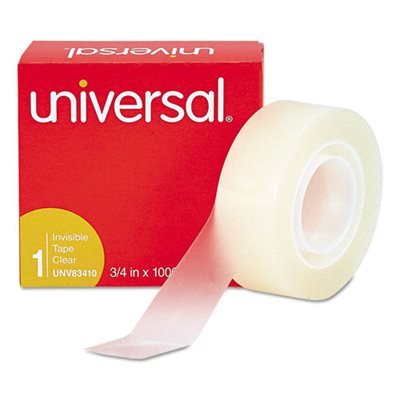 Invisible Tape, 3 / 4" x 1000", 1 Core, 12 / Pack