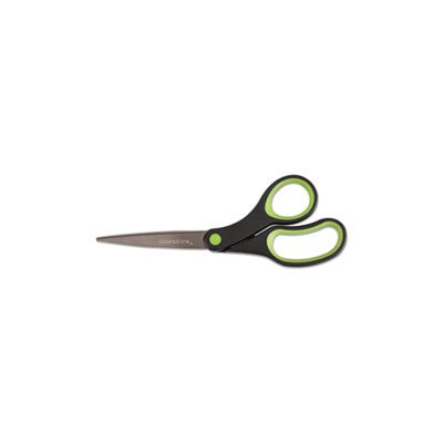 SCISSORS, OFFICE TITANIUM BLADES POINTED TIP BLACK / GR