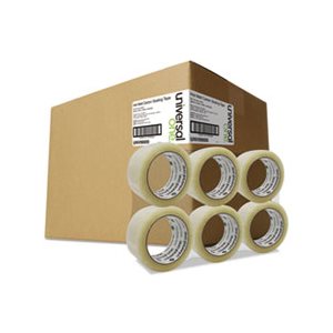 Heavy-Duty Box Sealing Tape, 48mm x 50m, 3" Core, Clear, 36 / Pack