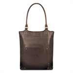 Executive Leather / Poly Bucket Tote, 16", 15 1 / 2" x 4 3 / 4" x 17 1 / 4", Espresso