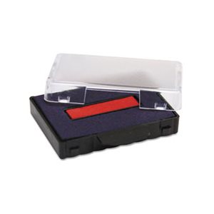 T5440 Dater Replacement Ink Pad, 1 1 / 8 x 2, Blue / Red