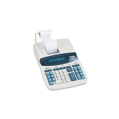 1260-3 Two-Color Heavy-Duty Printing Calculator, Black / Red Print, 4.6 Lines / Sec