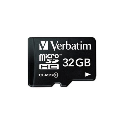 microSDHC Card w / Adapter, Class 10, 32GB