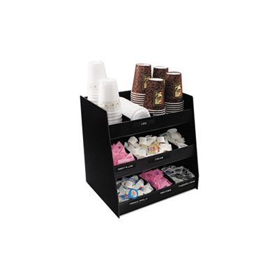 Vertical Condiment Organizer, 14 1 / 2w x 11 3 / 4d x 15h, Black