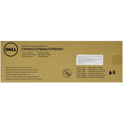 CARTRIDGE, DELL, W8D60, C3760n  / C3760dn, HIGH YIELD, BLACK