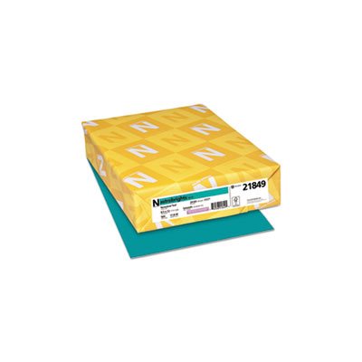 Color Paper, 24lb, 8 1 / 2 x 11, Terrestrial Teal, 500 Sheets