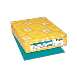 Color Paper, 24lb, 8 1 / 2 x 11, Terrestrial Teal, 500 Sheets