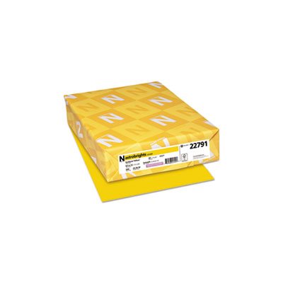 Color Cardstock, 65lb, 8 1 / 2 x 11, Sunburst Yellow, 250 Sheets