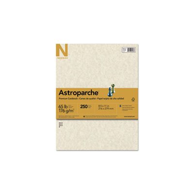 Astroparche Specialty Card Stock, 65lb, 8 1 / 2 x 11, Natural, 250 Sheets