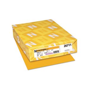 Exact Brights Paper, 8 1 / 2 x 11, Bright Gold, 20lb, 500 Sheets