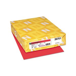 Exact Brights Paper, 8 1 / 2 x 11, Bright Red, 20lb, 500 Sheets