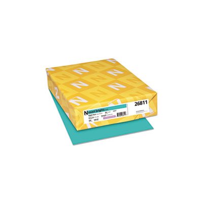 Exact Brights Paper, 8 1 / 2 x 11, Bright Aqua, 20lb, 500 Sheets