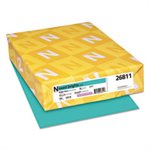 Exact Brights Paper, 8 1 / 2 x 11, Bright Aqua, 20lb, 500 Sheets