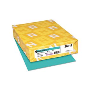 Exact Brights Paper, 8 1 / 2 x 11, Bright Aqua, 20lb, 500 Sheets