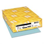 Exact Index Card Stock, 90lb, 8 1 / 2 x 11, Blue, 250 Sheets