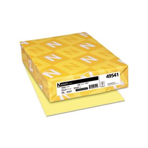 Exact Index Card Stock, 110lb, 8 1 / 2 x 11, Canary, 250 Sheets