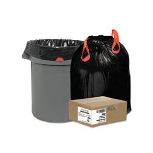 Heavy-Duty Bags, 30gal, 1.2mil, 30 1 / 2 x 33, Black, 200 / Box