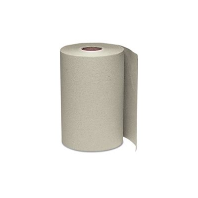 Nonperforated Paper Towel Roll, 8 x 350ft, Brown, 12 Rolls / Carton